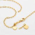 14k Yellow Gold Adjustable Paperclip Chain 1.5mm by Avera Group