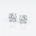Sterling Silver 8.0mm Round CZ Stud Earrings by Avera Group