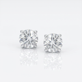 Sterling Silver 8.0mm Round CZ Stud Earrings by Avera Group
