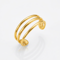 14k Yellow Gold Three Bar Toe Ring by Avera Group