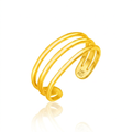 14k Yellow Gold Three Bar Toe Ring by Avera Group