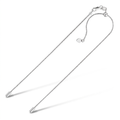 Sterling Silver 0.8mm Adjustable Snake Chain by Avera Group