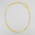 14k Yellow Gold Mirrored Heart Chain Necklace by Avera Group