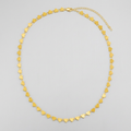 14k Yellow Gold Mirrored Heart Chain Necklace by Avera Group