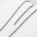 14k White Gold Light Rope Chain 1.5mm by Avera Group