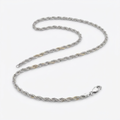 14k White Gold Light Rope Chain 1.5mm by Avera Group