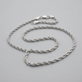 14k White Gold Light Rope Chain 1.5mm by Avera Group