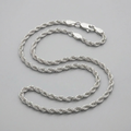 14k White Gold Light Rope Chain 1.5mm by Avera Group
