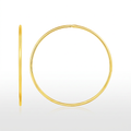 Endless Hoop Style Earring in 14K Yellow Gold by Avera Group