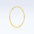 Endless Hoop Style Earring in 14K Yellow Gold by Avera Group
