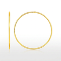 Endless Hoop Style Earring in 14K Yellow Gold by Avera Group