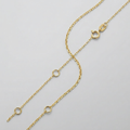Double Extendable Piatto Chain in 14k Yellow Gold (1.2mm) by Avera Group