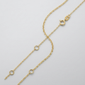 Double Extendable Piatto Chain in 14k Yellow Gold (1.2mm) by Avera Group