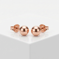 14k Rose Gold Ball Style Stud Earrings (4.0 mm) by Avera Group