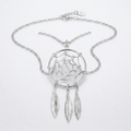 Sterling Silver 17 inch Necklace with Dream Catcher Pendant by Avera Group