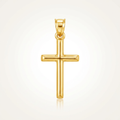 14 k Yellow Gold High Polish Cross Pendant by Avera Group