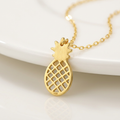 14K Yellow Gold Pineapple Necklace by Avera Group