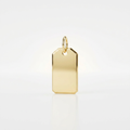 14K Yellow Gold Tag Pendant by Avera Group