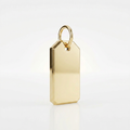 14K Yellow Gold Tag Pendant by Avera Group