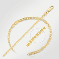14k Yellow Gold Mariner Link Anklet 1.7mm by Avera Group