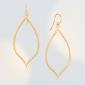 14k Yellow Gold Marquise Style Polished Earrings by Avera Group
