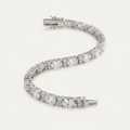 Oversized Oval Cubic Zirconia Tennis Bracelet by Avera Group