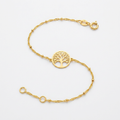 14K Yellow Gold Tree of Life Bracelet by Avera Group