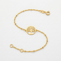14K Yellow Gold Tree of Life Bracelet by Avera Group