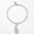 Snowman 0.2ct CZ Holiday Charm Bracelet by Avera Group