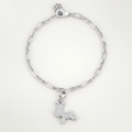Rudy 0.25ct CZ Reindeer Charm Bracelet by Avera Group
