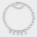 .55 Ct Stunning 8" Bracelet with CZ Charms by Avera Group