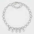 .55 Ct Stunning 8" Bracelet with CZ Charms by Avera Group