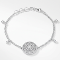 .5 Ct Bracelet with Interlocking Circles and CZ by Avera Group