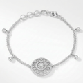 .5 Ct Bracelet with Interlocking Circles and CZ by Avera Group