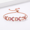 CZ Ribbon Bracelet by Avera Group