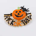 Jack-O'-Lantern Brooch With Crystals by Avera Group
