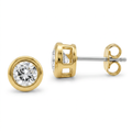 Bezel Stud Earrings by Avera Group