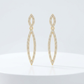 Avera Sara 1.2ct CZ Delicate Double Teardrop Drop Earrings by Avera Group
