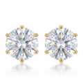 Avera Reign 3.4ct CZ Stainless Steel Stud Earrings by Avera Group