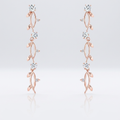 Avera 1.1Ct Vine Design Plated Earrings by Avera Group
