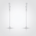 Avera 1.2Ct Graduated Plated Drop Cubic Zirconia Earrings by Avera Group