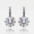 Avera Cubic Zirconia Elegance Earrings in Polished Silver by Avera Group