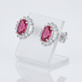 Chrisalee 3.3ct CZ Classic Stud Earrings in Pink by Avera Group