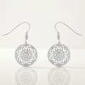 Avera .95 Ct Interlocking Circle and Cubic Zirconia Earrings by Avera Group