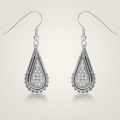 .45 Ct Tear Drop Earrings with CZ by Avera Group