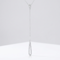 Avera Chrisette 0.4ct Cubic Zirconia Classic Drop Lariat Necklace by Avera Group