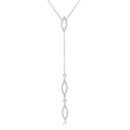 Avera Carmela 0.6ct Cubic Zirconia Classic Drop Lariat Necklace by Avera Group