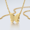 Avera Breanne Stainless Steel Butterfly Necklace by Avera Group