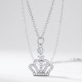 Jewelry Tabitha 0.5 ct Crown Pendant Necklace by Avera Group