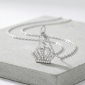 Jewelry Tabitha 0.5 ct Crown Pendant Necklace by Avera Group